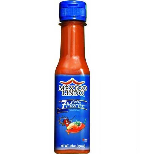 Salsa Marisquera 7 Mares Siete Mares Hot Sauce 5 oz