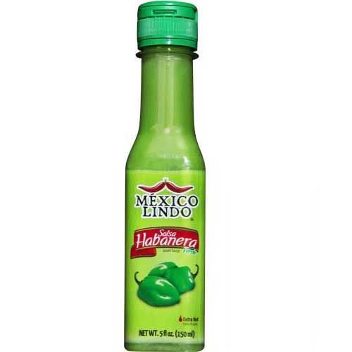 Mexico Lindo Salsas Castillo Green Habanero Extra hot 5oz