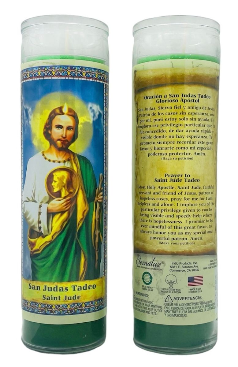 St Jude Thaddeus 7 Day San Judas Tadeo Candle (Pack of 6)