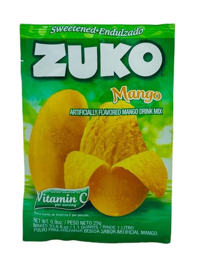 Zuko Mango Flavor Drink Mix (1 Liter / 0.9 oz) 12 Pack