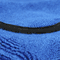 Blue or Golden Microfiber Towel with Black Silk Piping 16x16