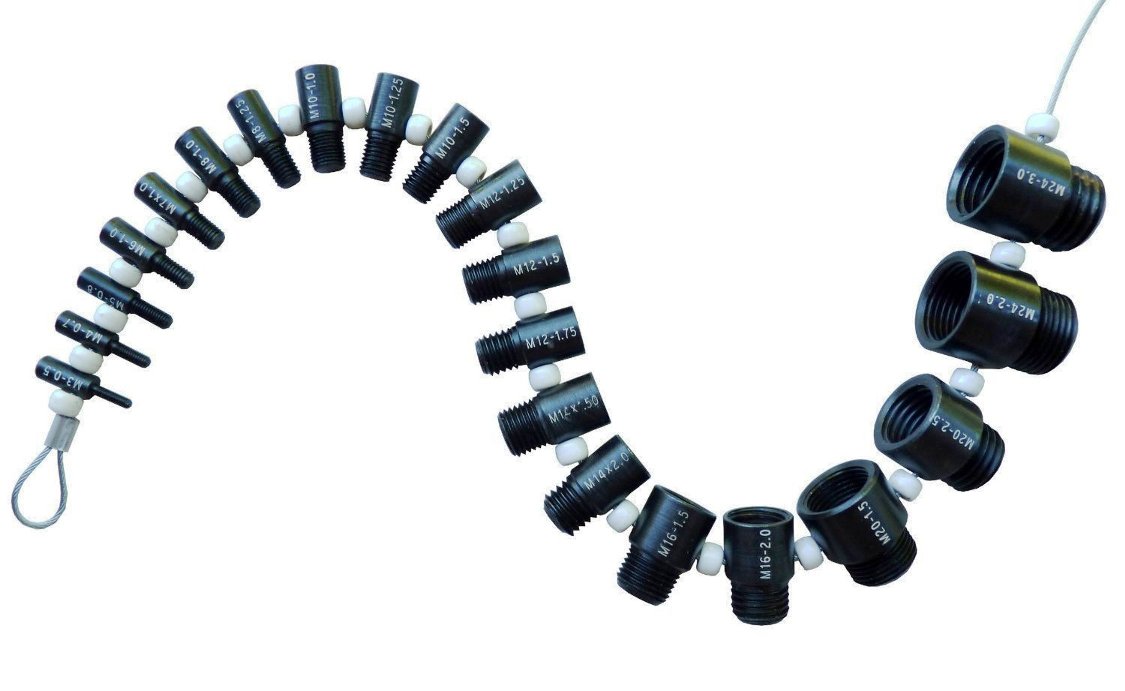 Nut & Bolt Thread Checker On A Cable SAE Inch Pitch Gauge SWTC-S21 Made In USA - Tools & Welding - Foto 3