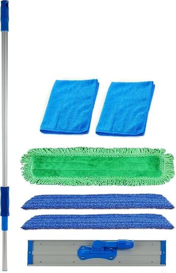 Real Clean 48 inch Commercial Microfiber Mop Kit