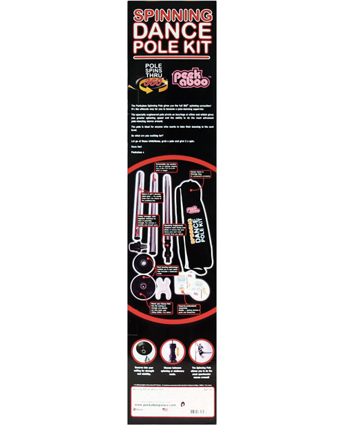 Poteau De Danse (pole Dance) Portable - Kit Complet Pour Fitness, Danse, Fête - Marque Pipedream