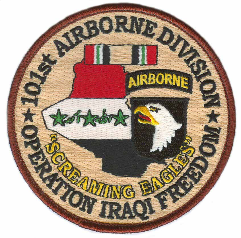 101st Airborne 4" Operation Iraqi Freedom Patch