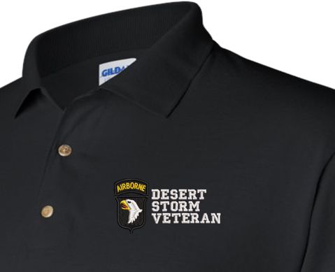 101st Airborne Division Desert Storm Veteran Polo