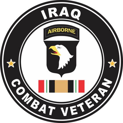 101st Airborne Division Iraq Combat Veteran Decal