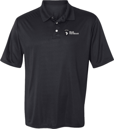 101st Airborne Division Iraq Veteran Moisture Wicking Polo