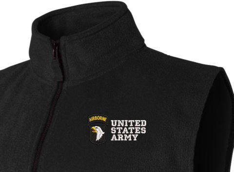 101st Airborne Division United States Army Full-Zip Fleece Vest