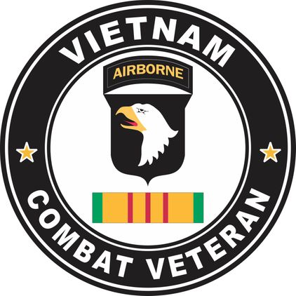 101st Airborne Division Vietnam Combat Veteran Decal