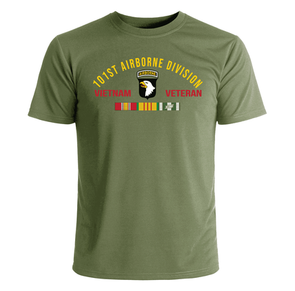 101st Airborne Division Vietnam Veteran with Ribbons T-Shirt