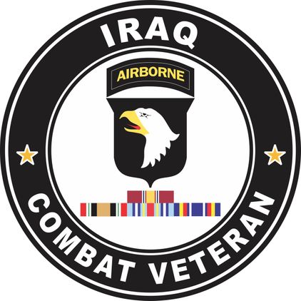 101st Airborne Iraq Campaign with ribbons