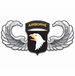 101st Airborne Jump Wings Sticker Decal