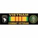 101st Airborne Vietnam Combat Veteran with Ribbon Decal