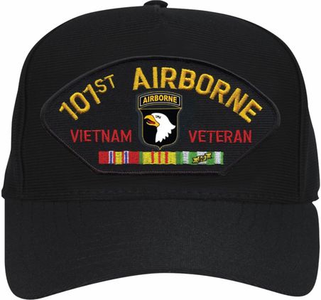 101st Airborne Vietnam Veteran with Ribbons Ball Cap