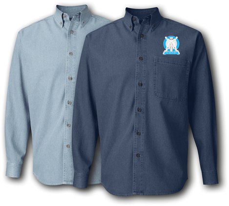 102nd Arcom Division Unit Crest Denim Shirt