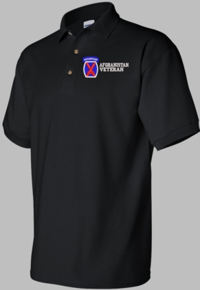 10th Mountain Division Afghanistan Veteran Polo