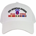 10th Mountain Division Iraq Veteran Embroidered Cap with Ribbons