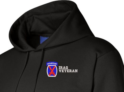10th Mountain Division Iraq Veteran Hoodie