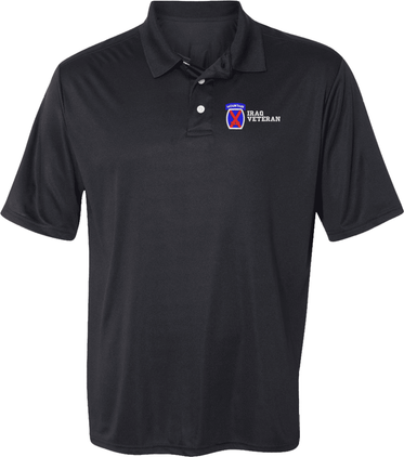 10th Mountain Division Iraq Veteran Moisture Wicking Polo