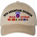 10th Mountain Division Iraq Veteran with Ribbons Unstructured Dad Cap