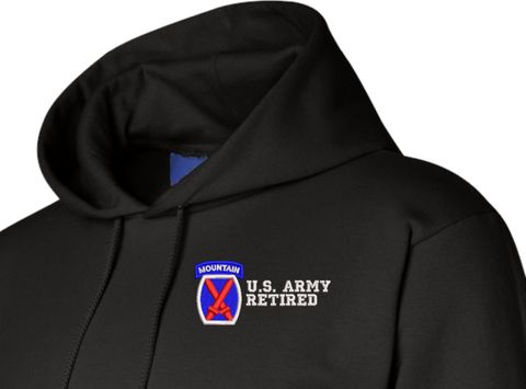 10th Mountain Division Retired Hoodie