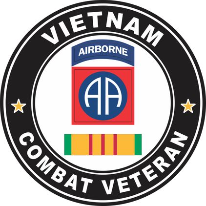 82nd Airborne Division Vietnam Combat Veteran Decal