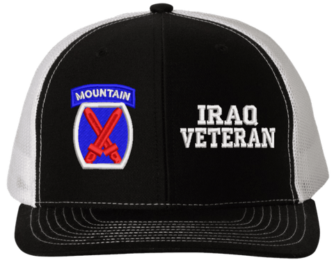 10th Mountain Iraq Veteran Split Cap