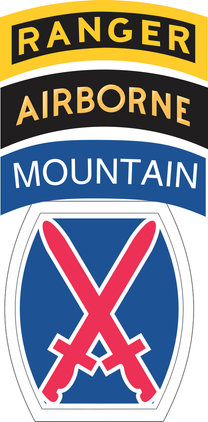 10th Mountain Division Ranger Airborne Decal