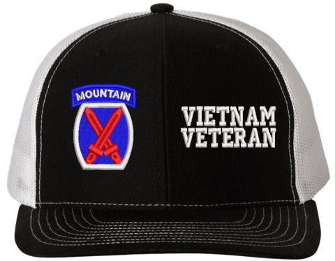 10th Mountain Vietnam Veteran Split Cap