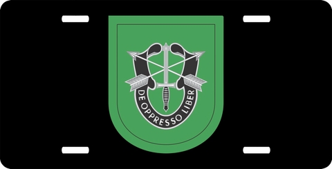 10th Special Forces Group Flash License Plate