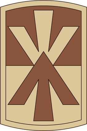 11th Air Defense Artillery Brigade Desert Camo Decal