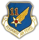 11th Air Force Shield Lapel Pin