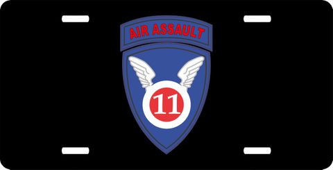 11th Airborne Division Air Assault  License Plate