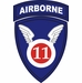 11th Airborne Division Window Decal Sticker