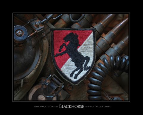 11th Armored Cavalry- Blackhorse- Tactical- Giclee Print