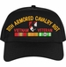 11th Armored Cavalry Regiment Vietnam Veteran Embroidered Cap with Ribbons