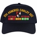 11th Armored Cavalry Regiment Vietnam Veteran Embroidered Cap with Ribbons