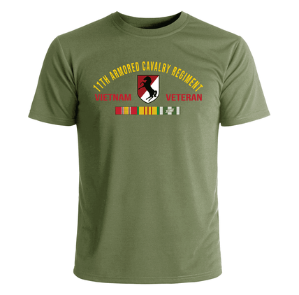 11th Armored Cavalry Regiment Vietnam Veteran with Ribbons T-Shirt