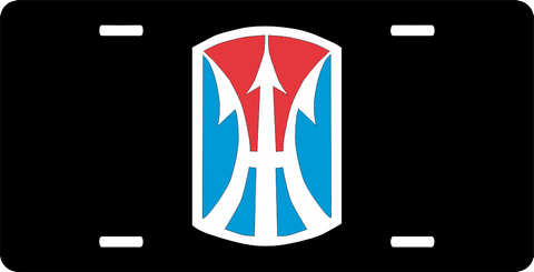 11th Infantry BDE License Plate