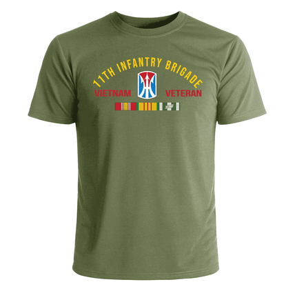11th Infantry Brigade Vietnam Veteran with Ribbons T-Shirt