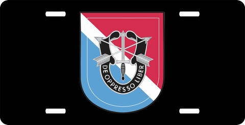11th Special Forces Group Flash License Plate