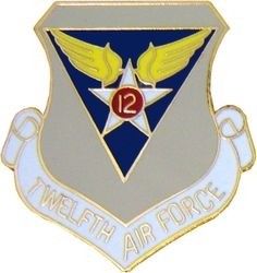 12th Air Force Shield Lapel Pin