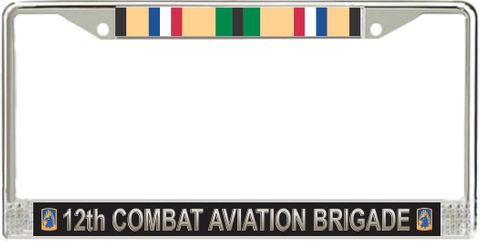 12th Aviation Brigade Gulf War Veteran License Plate Frame