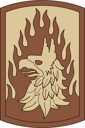 12th Combat Aviation Brigade Desert Camo Decal