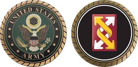 U.S. Army 143rd Transportation Command Patch Challenge Coin