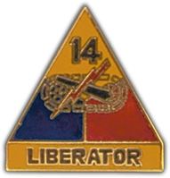 14TH ARMORED DIVISION LIBERATOR LAPEL PIN