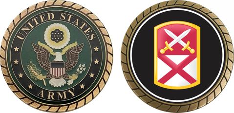 U.S. Army 167th Support Command Patch Challenge Coin