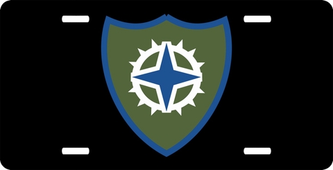 16th U.S. Army Corps Patch License Plate