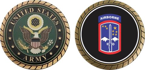 U.S. Army 172nd Infantry Brigade Airborne Challenge Coin